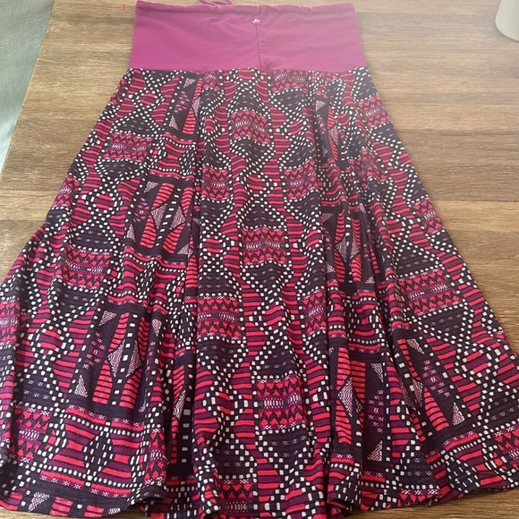 Prana USA Solana Convertible Halter Strapless Dress Geometric Magenta Large. - Picture 1 of 9